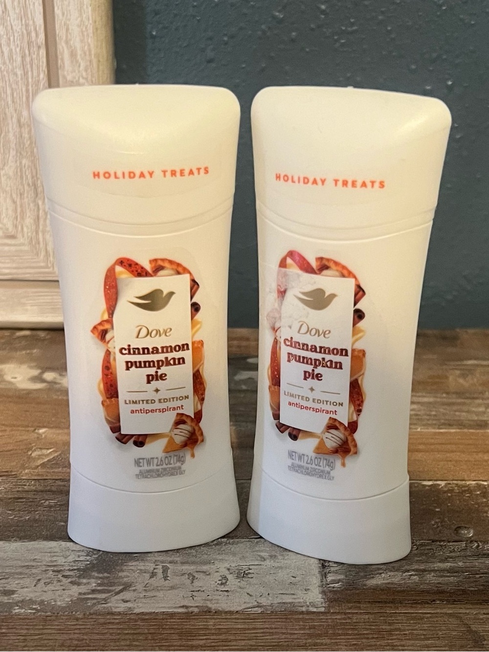 Dove Cinnamon Pumpkin Pie Limited Edition Holiday Treats Antiperspirants X’s 2